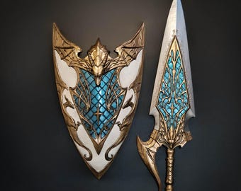 Monster Hunter Sword and Shield - Guild Palace cosplay prop