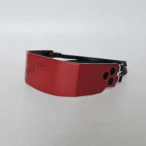 Sol Badguy headband from Guilty Gears Cosplay prop with leather straps, adjustable