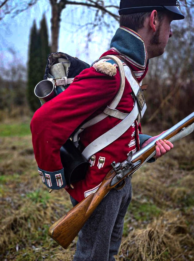 Cartuchera británica - Modelo 1808 - Guerras Napoleónicas - Hecha a mano imagen 5