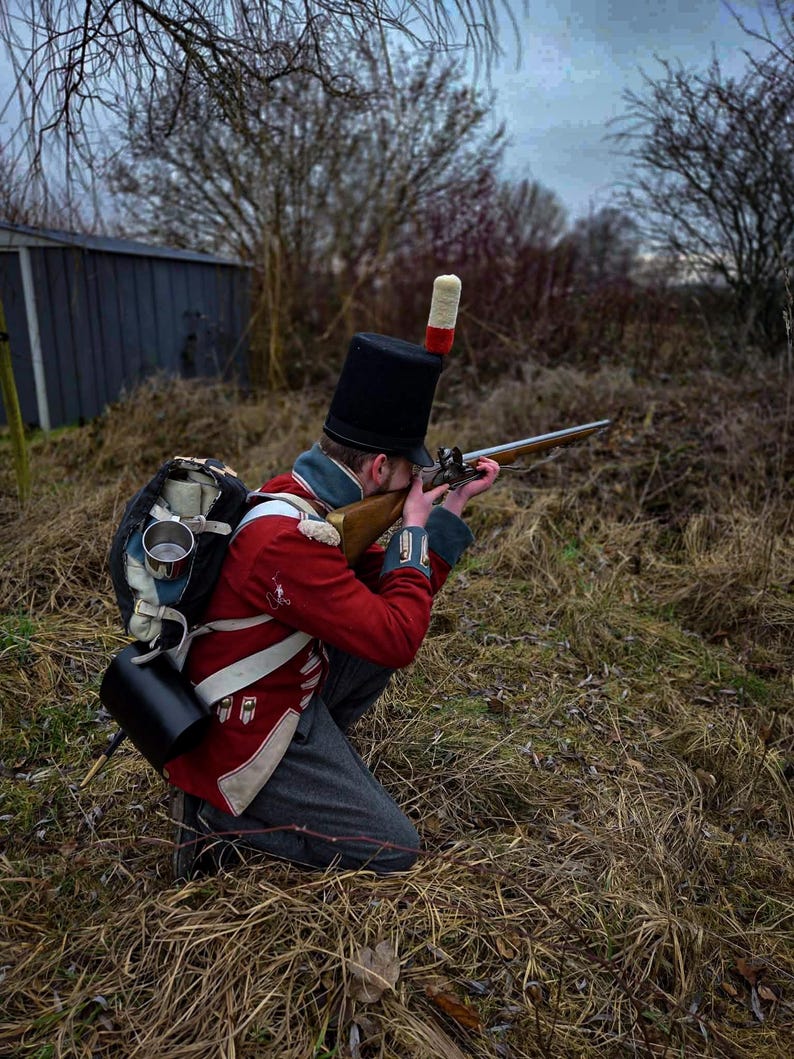 Cartuchera británica - Modelo 1808 - Guerras Napoleónicas - Hecha a mano imagen 6
