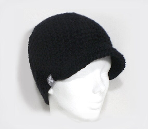 peaked beanie hat