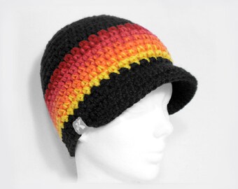 mens peaked winter hats