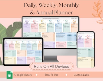 2026 Task Tracker & To Do List Spreadsheet | Daily Checklist Weekly Planner | Google Sheets Task Management Life Planner