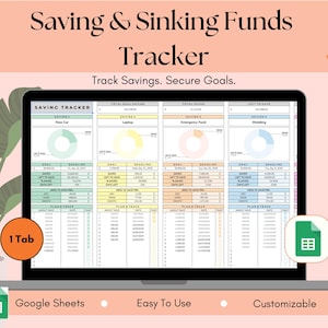 Savings Goal Tracker: Google Sheets Money Planner (Digital Download)