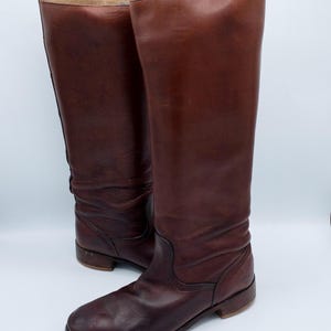 Vintage Frye ブラウン ロングブーツ 6 B FRYE○レディースロングウエスタンブーツ茶size 6B○231217i1-w