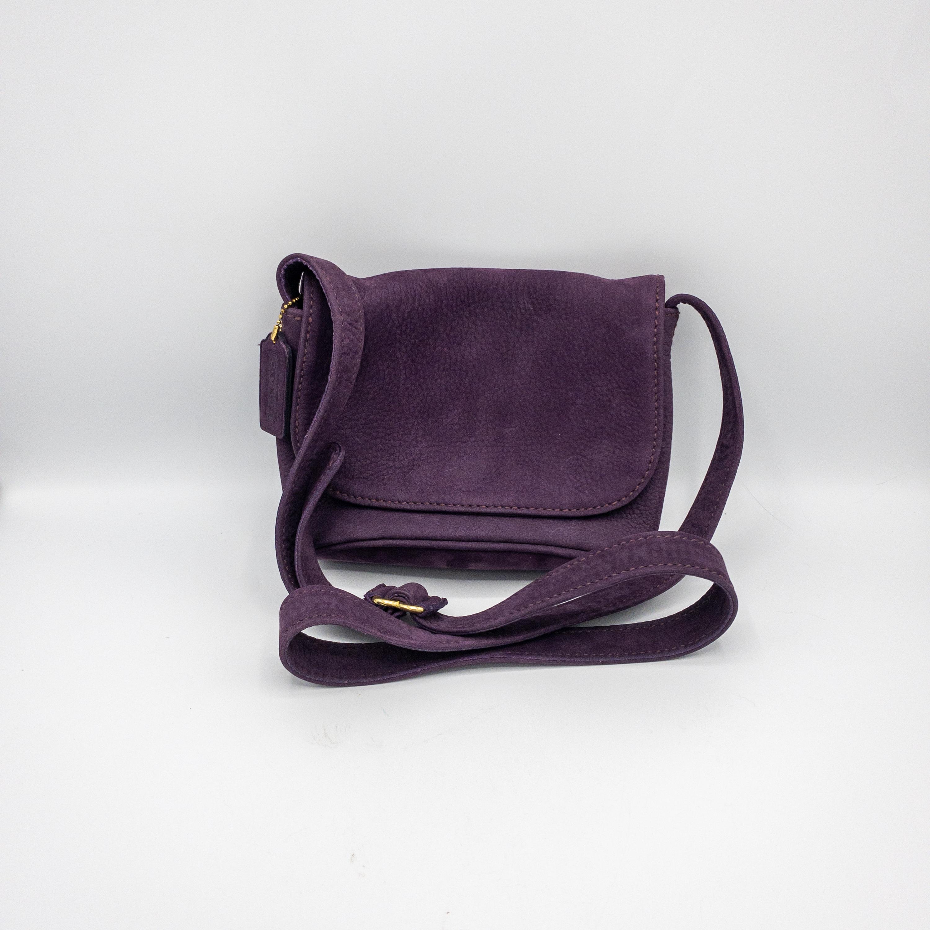 Vintage 90s/y2k Coach Sonoma Nubuck Small Flap Bag Purse 
