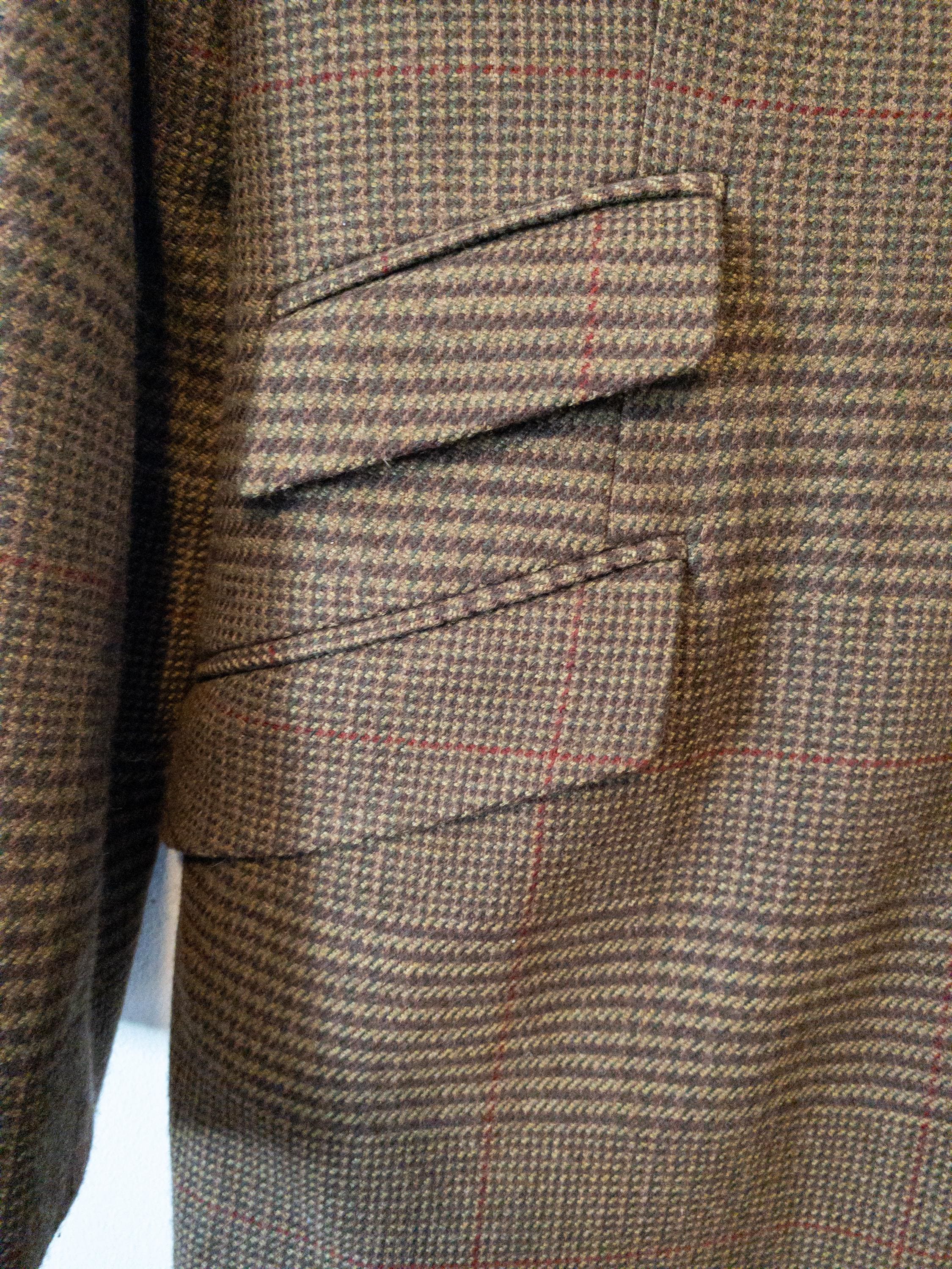 NWOT Vintage 90s Black Label Ralph Lauren 100% Wool Plaid Blazer