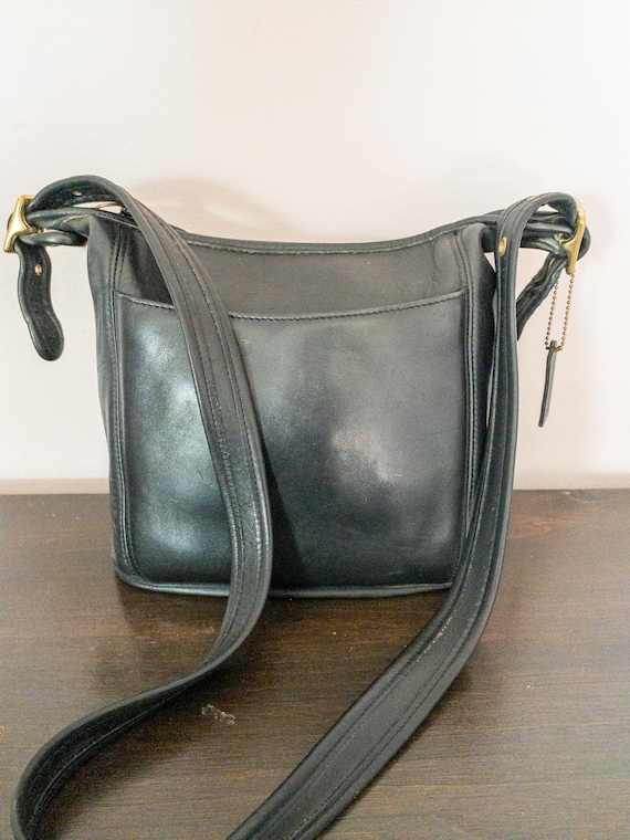 Vintage 90s Coach 9816 Legacy Slim Duffle Bag | Black