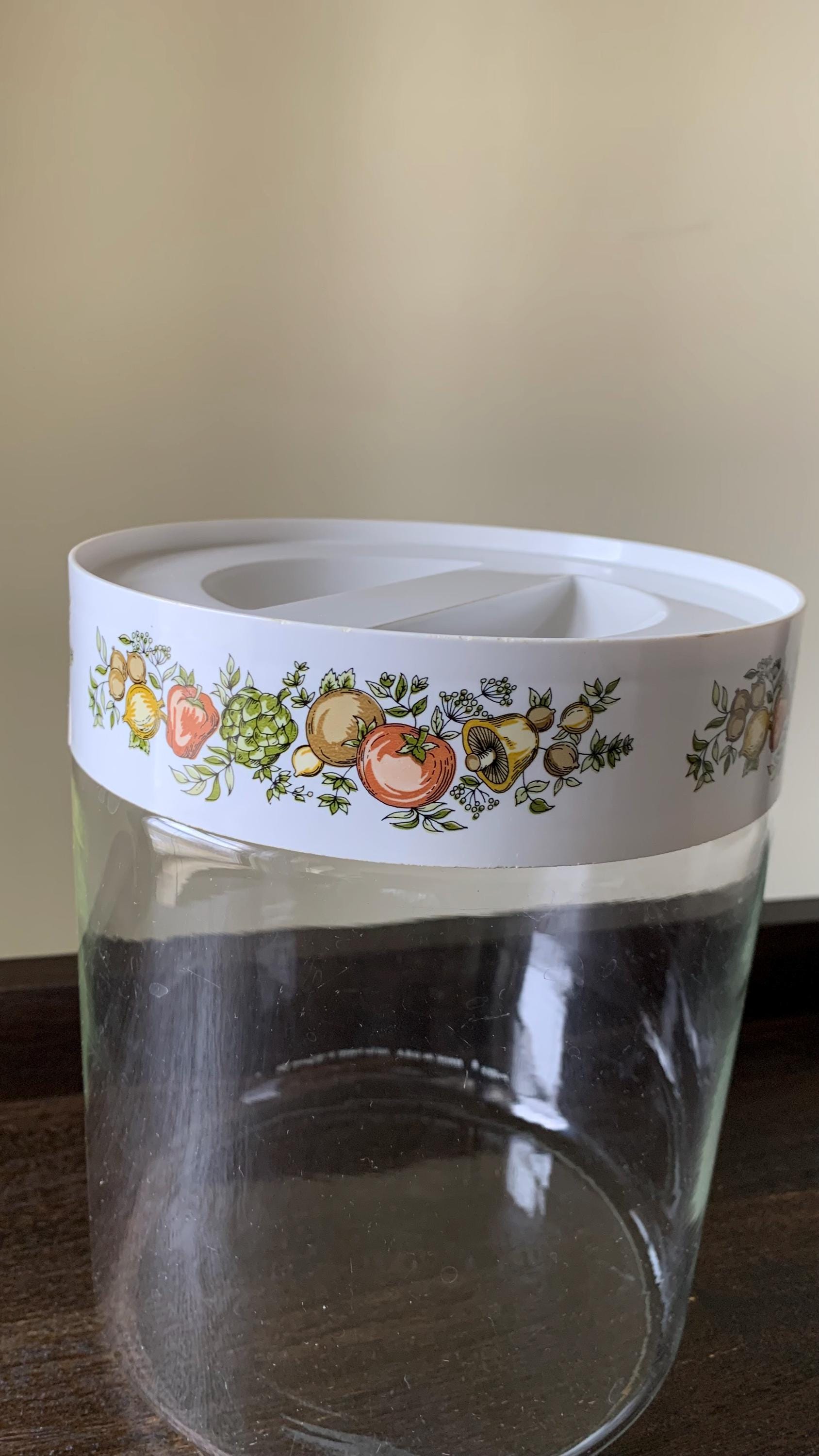 Vintage Pyrex Canister Spice of Life Storage Container Kitchen Storage ...