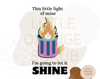 Müllcontainer Feuer | Dieses kleine Licht von mir | Lustiges Mem | Minimalistischer Druck | Müllcontainer Feuer PNG Datei