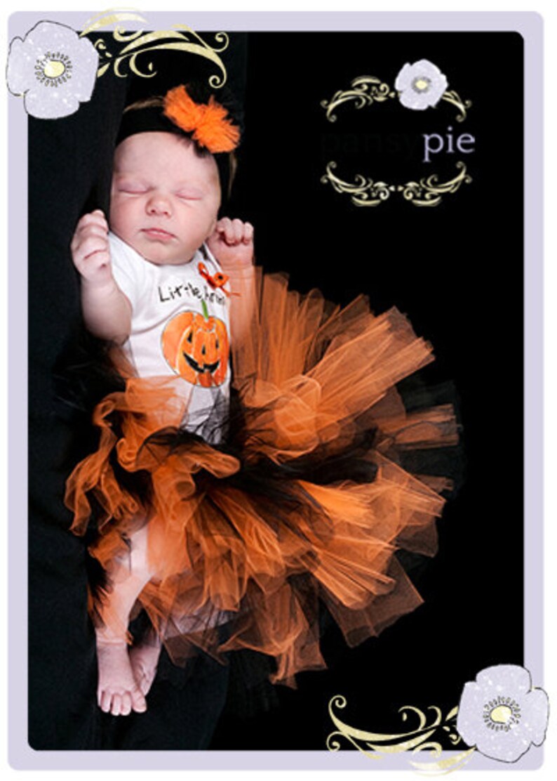 Newborn Halloween Costume Little Pumpkin Baby Girl Halloween Costume Baby Pumpkin Costume Halloween Tutu Halloween Onesie First Halloween