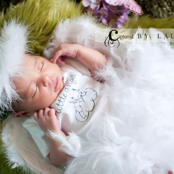 angel Costume For Baby Angel Wings Petti Tutu Outfit Newborn 3 Month 6 Month