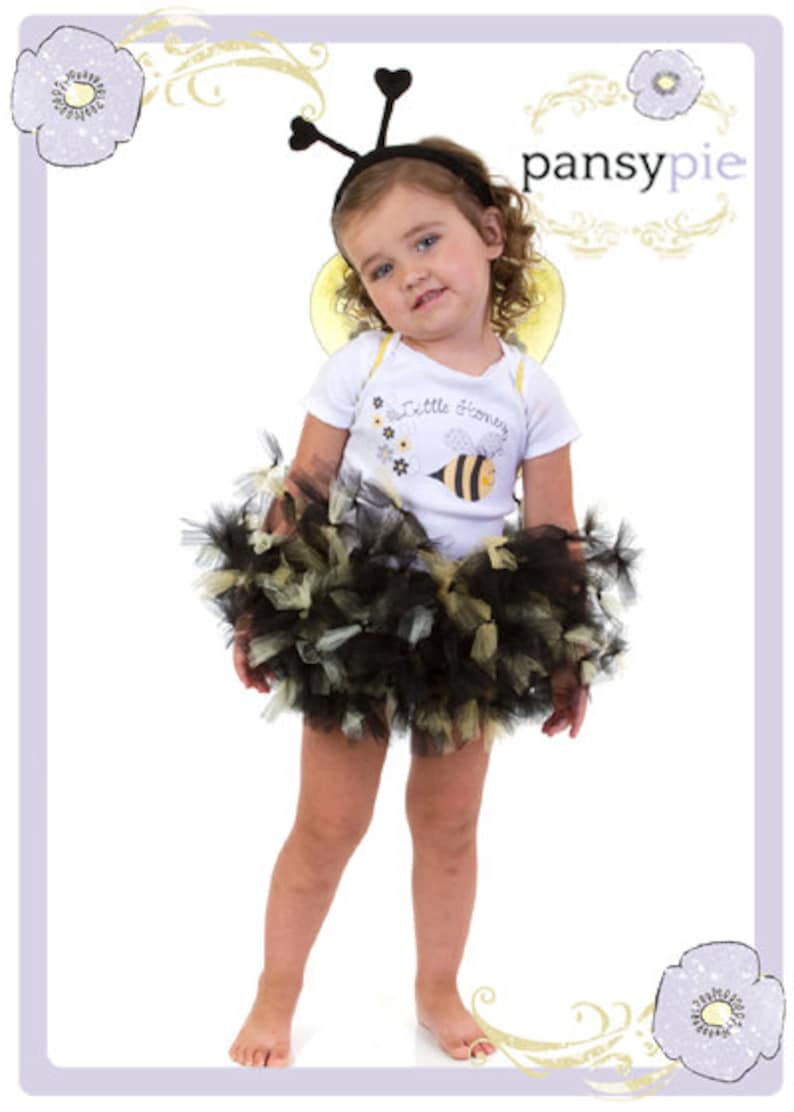 Little Baby Bumblebee Costume Bumble Bee Tutu Outfit Black And Etsy