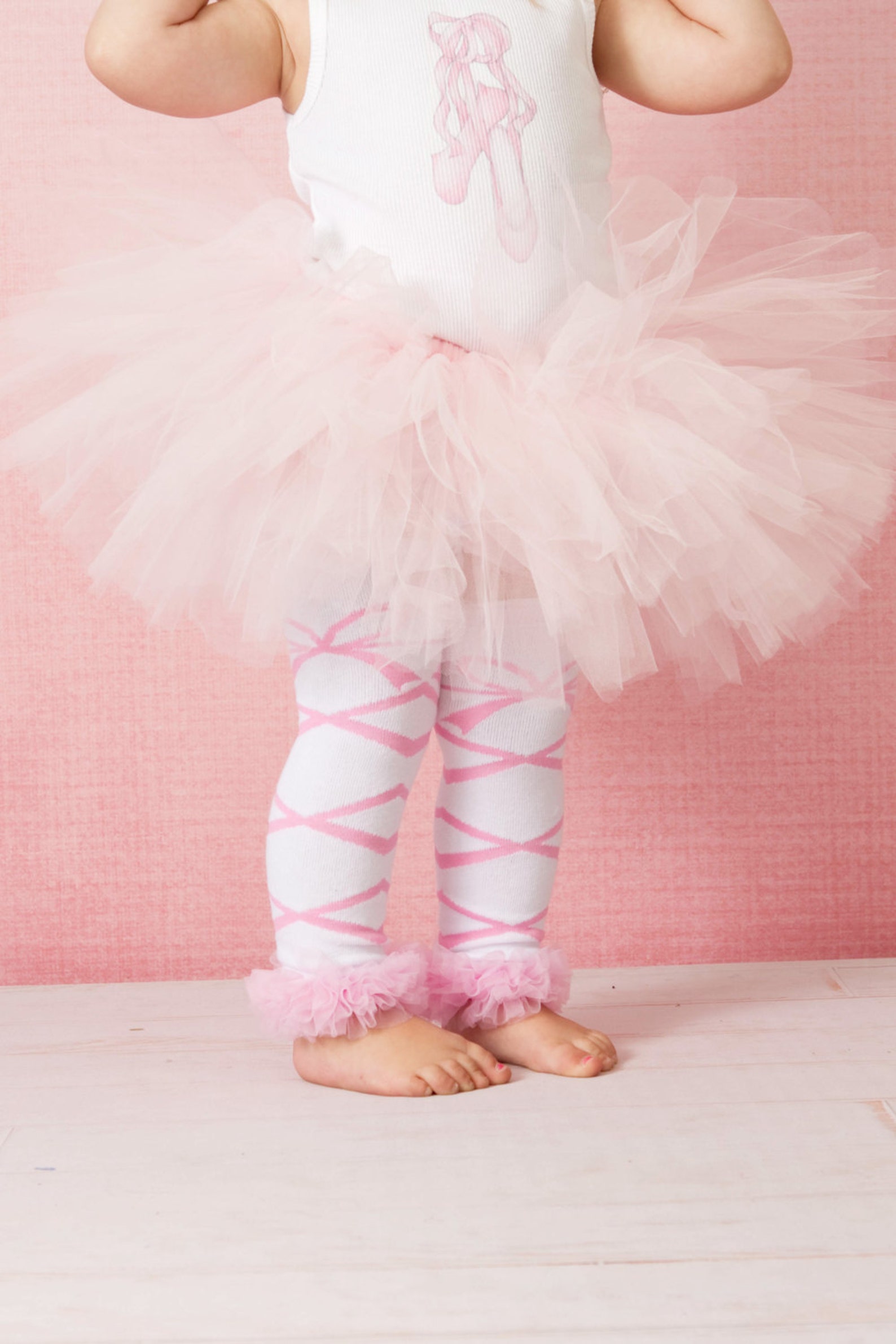 Ballet Leg Warmers. Pink Tulle Ballet Leggings For Babies & | Etsy