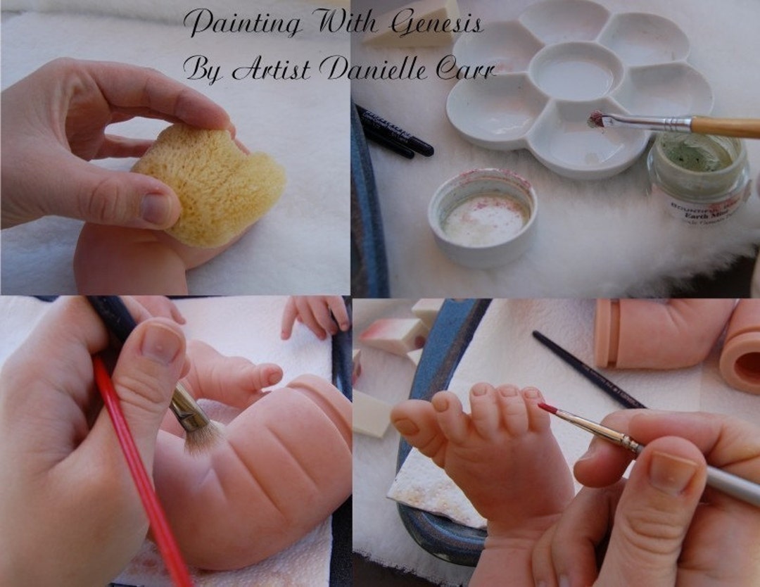 Reborning Reborn Baby Doll Painting With Genesis Paints Tutorial