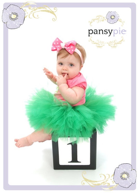 baby girl green tutu
