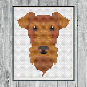 Irish Terrier Cross Stitch Pattern PDF, Digital File Only