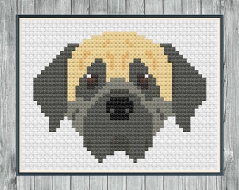 English Mastiff Cross Stitch Pattern PDF, Digital File Only