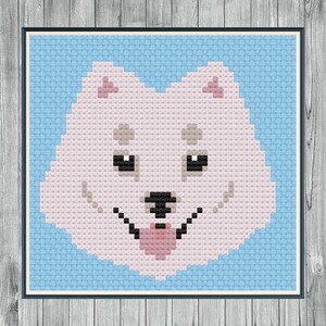 Samoyed Cross Stitch Pattern PDF, Digital File Only