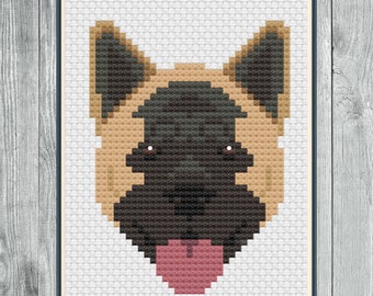 American Akita Cross Stitch Pattern PDF, Digital File Only