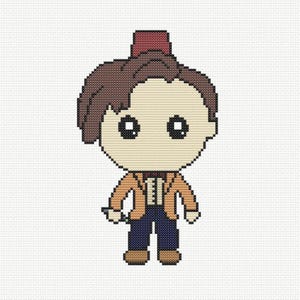 Matt Smith - 11th Doctor - Doctor Who - Cross Stitch Pattern | Instant Downloadable PDF