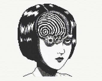 Uzumaki - Spiral - Cross Stitch Pattern | Instant Downloadable PDF