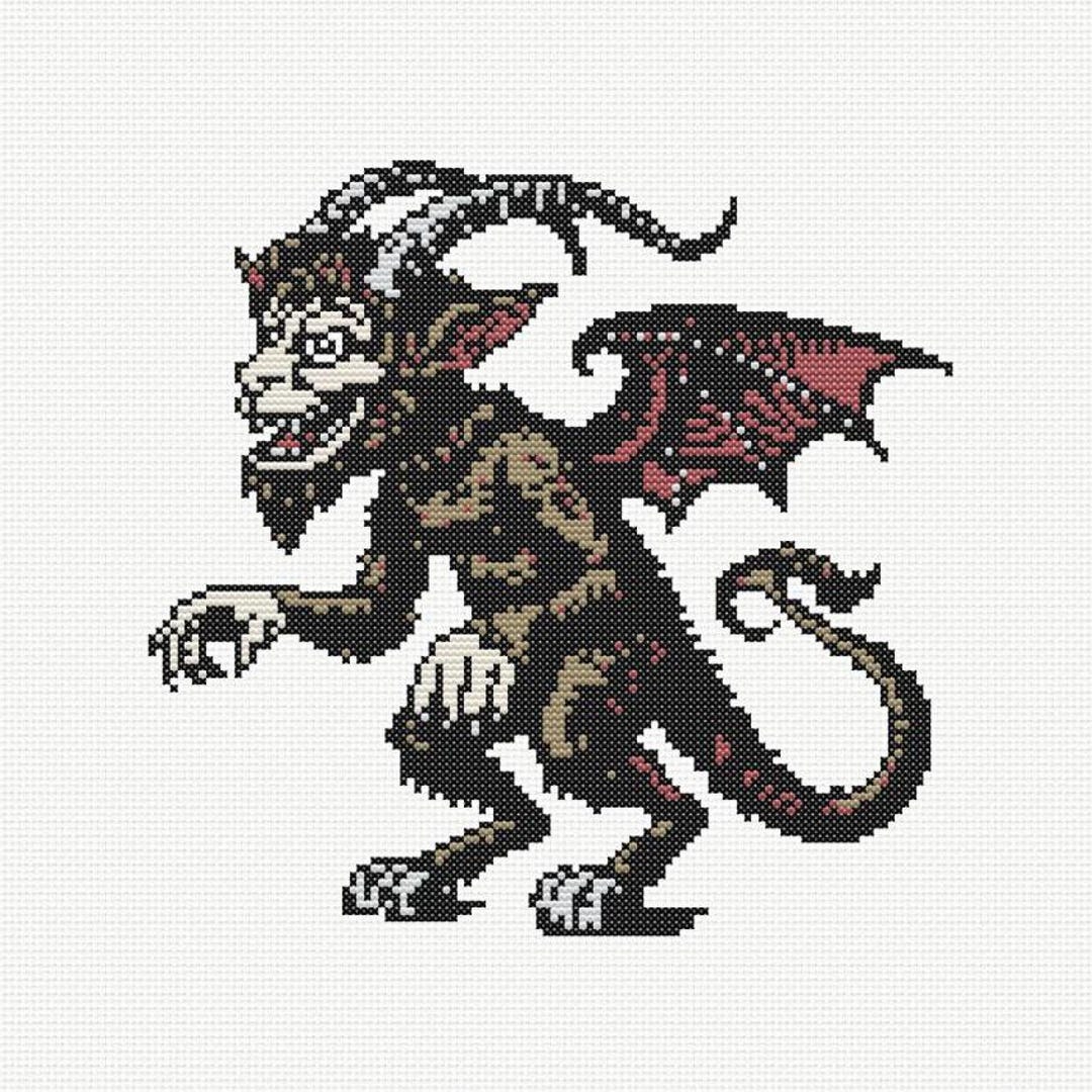 Jersey Devil - Cross Stitch Pattern | Instant Downloadable PDF - Etsy