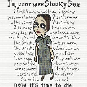 Stooky Sue - Doctor Who - Cross Stitch Pattern | Instant Downloadable PDF