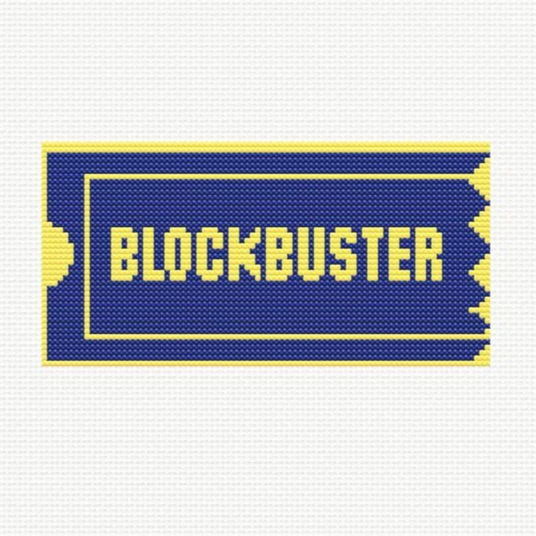 Blockbuster Video Logo - Cross Stitch Pattern | Instant Downloadable ...