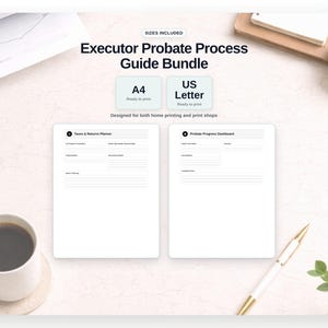 Executor Probate Process Guide Binder – Estate Management Toolkit, Checklist, Timeline & Asset Tracker image 5