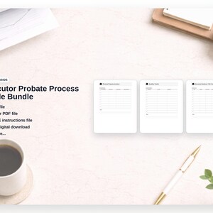Executor Probate Process Guide Binder – Estate Management Toolkit, Checklist, Timeline & Asset Tracker image 2