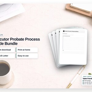Executor Probate Process Guide Binder – Estate Management Toolkit, Checklist, Timeline & Asset Tracker image 4