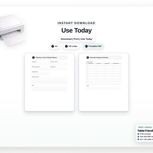 Executor Probate Process Guide Binder – Estate Management Toolkit, Checklist, Timeline & Asset Tracker image 7