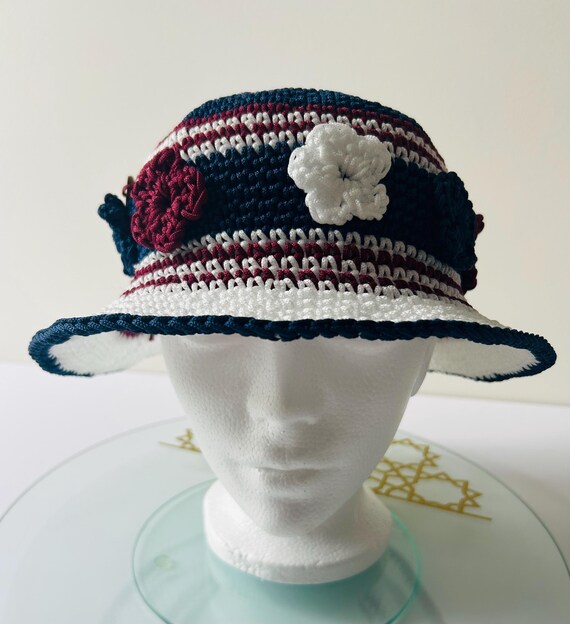Colorful Crochet Bucket Hat: Handmade Boho Sun Hat