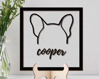 Orejas de bulldog francés personalizadas: regalo conmemorativo para perros