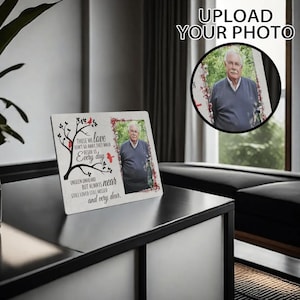 Personalized Memorial Photo Plaque: Father&#39;s Love Keepsake