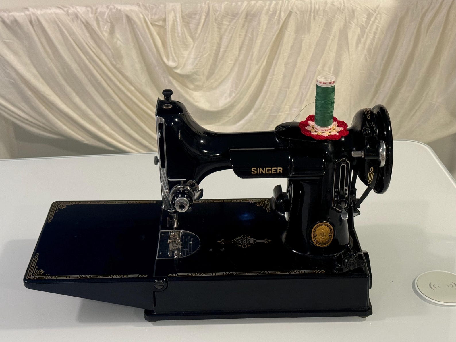 Singer Featherweight Spool Flower, Spool Bed, Spool Holder, Spool Rest ...