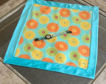 Pet mat, pet throw, pet blanket for small dogs, cats, double sided: fleece / fluffy plush, size 23"х22"