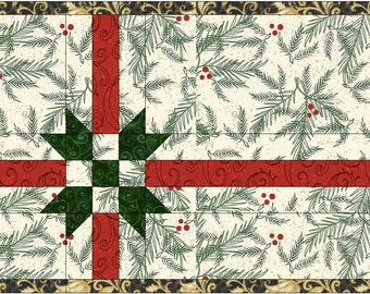 PDF tutorial and pattern: Gift box placemat with bow