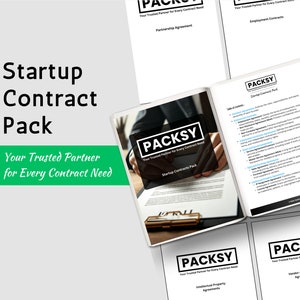 Startup Contract Template Pack -Employee Contracts, Founders Agreements, NDA, Intellectual Property, Privacy Policy, Joint venture, etc