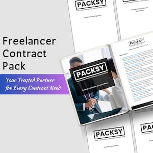 Freelance Contract Template Bundle - Client onboarding, NDA, Independent Contractor Agreement, Statement of Work, Project Proposal, etc
