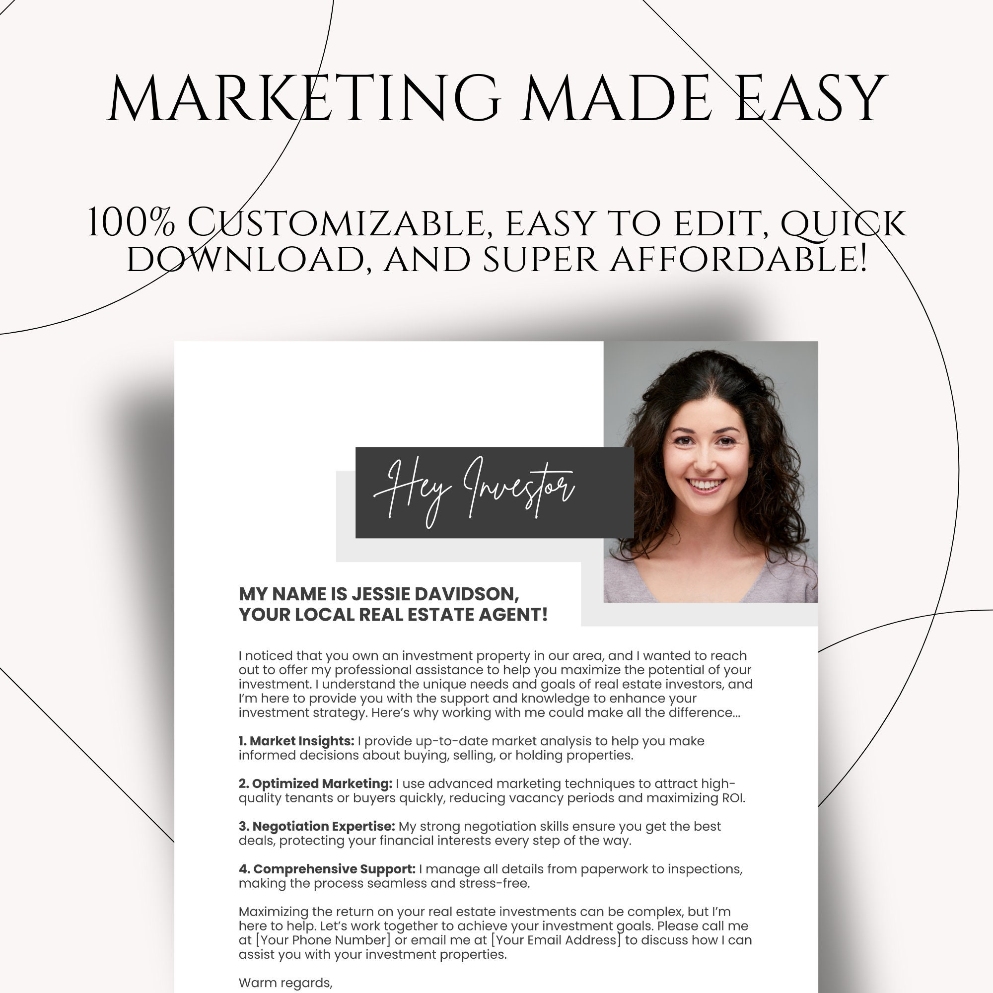 Real Estate Investor Letter Investor Letter Commercial Real Estate