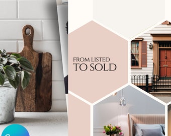 Présentation d'une annonce pour les agents immobiliers, Marketing immobilier, Guide de vente d'une maison, Modèle pour agent immobilier, Image de marque de l'agent, Modifier dans Canva