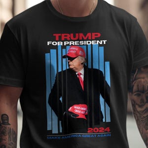 Donald Trump 2025 T-Shirt MAGA Patriotic Tee Trump for President Shirt Republican Party tshirt Apparel Conservative USA Election Gift