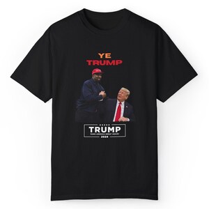 Camiseta Yeezy de Trump y Kanye: camiseta con declaración política, diseño gráfico llamativo, MAGA imagen 2
