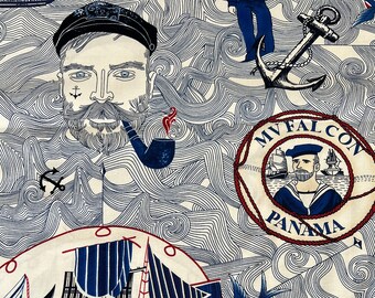 Mariners At Sea - Out of Print! Alexander Henry - Fabric by the yard