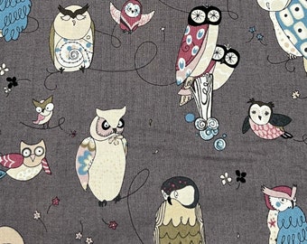 Spotted Owl - Out of Print! Alexander Henry - Fabric by the yard