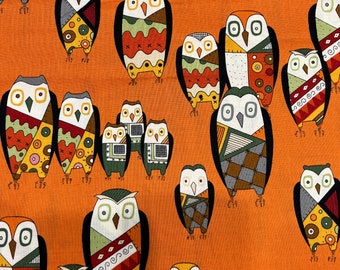 Witchy Stitch Owl  - Out of Print! Alexander Henry - One yard + 28 inches