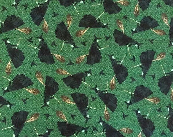Wizard of Oz Wicked Witch on Broomstick Toss Wizard of Oz Fabric