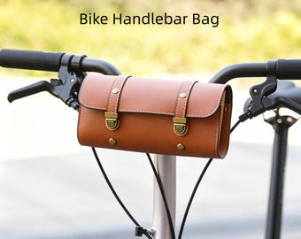 Stuurtas voor fiets | Kunstleer fietstas | Opbergtasje voorframe en zadelpen